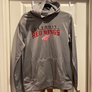 NWT Detroit Red Wings gray kidsXL hoodie NHL brand